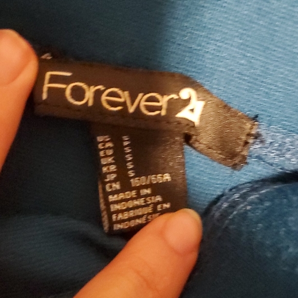 (3 for $15) Forever 21 Blue mini skirt - Picture 3 of 4